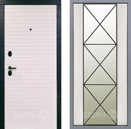 Дверь Заводские двери Сохо Зеркало Перфекто Структурное дерево в Дубне