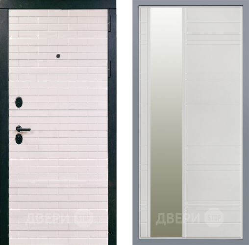 Дверь Заводские двери Сохо Зеркало Лира Белый софт в Дубне