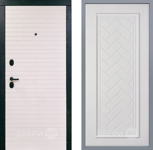 Дверь Заводские двери Сохо Упра Белый софт в Дубне