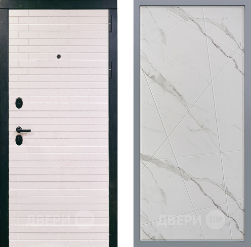 Дверь Заводские двери Сохо Флитта Мрамор белый в Дубне