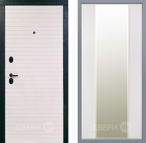 Дверь Заводские двери Сохо Зеркало Макси Белый матовый в Дубне