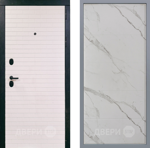 Дверь Заводские двери Сохо Тривия Мрамор белый в Дубне