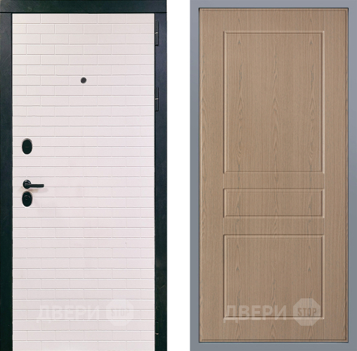 Дверь Заводские двери Сохо К-2 Беленый дуб в Дубне