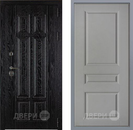 Дверь Заводские двери Мюнхен Стокгольм Грей софт в Дубне