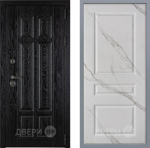 Дверь Заводские двери Мюнхен Стокгольм Мрамор белый в Дубне