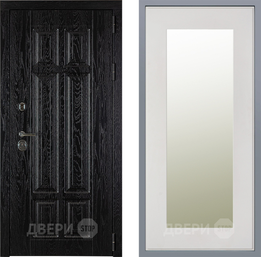 Дверь Заводские двери Мюнхен Зеркало Модерн Белый софт в Дубне