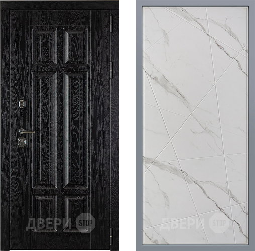 Дверь Заводские двери Мюнхен Флитта Мрамор белый в Дубне