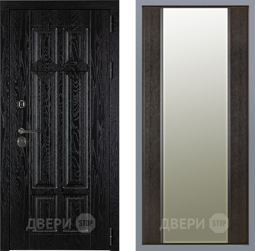 Дверь Заводские двери Мюнхен Зеркало Макси Венге в Дубне