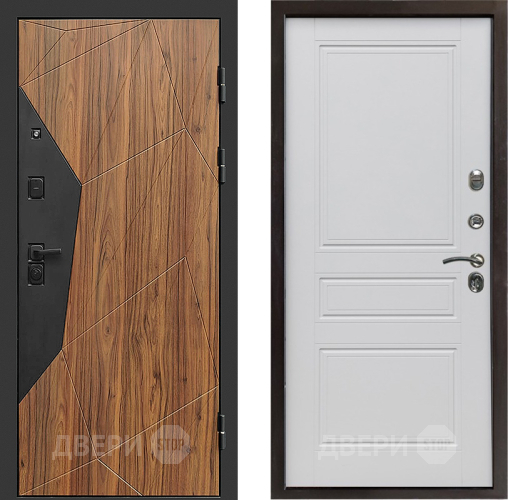 Входная металлическая Дверь Престиж Avangard Классика Белый матовый в Дубне