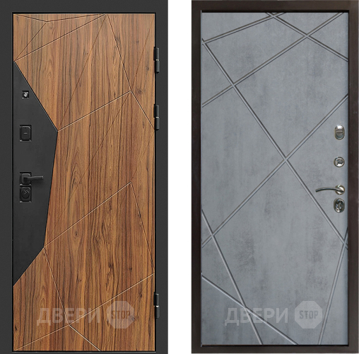 Дверь Престиж Avangard Лучи Бетон темный в Дубне