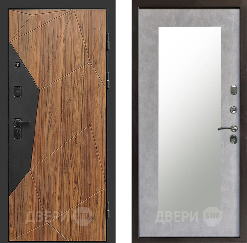 Дверь Престиж Avangard Зеркло Пастораль Бетон светлый в Дубне