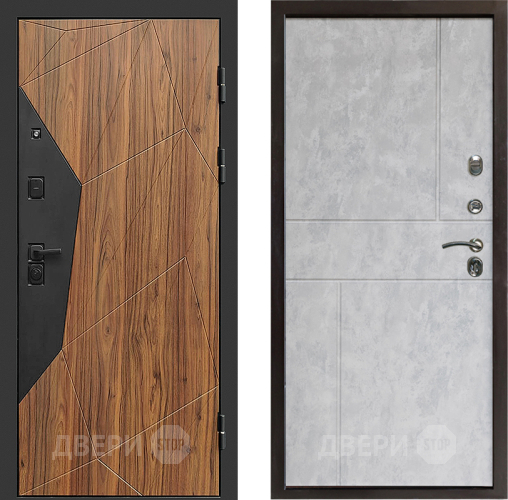 Входная металлическая Дверь Престиж Avangard Горизонт Бетон светлый в Дубне