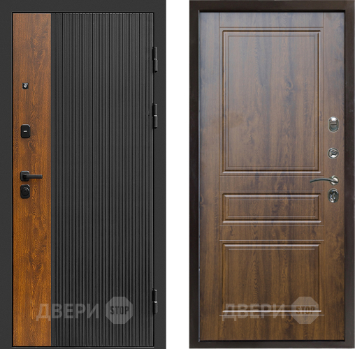 Входная металлическая Дверь Престиж Prestizh Классика Дуб в Дубне