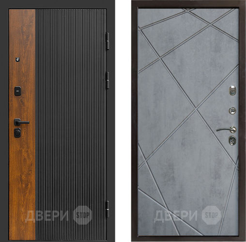 Дверь Престиж Prestizh Лучи Бетон темный в Дубне