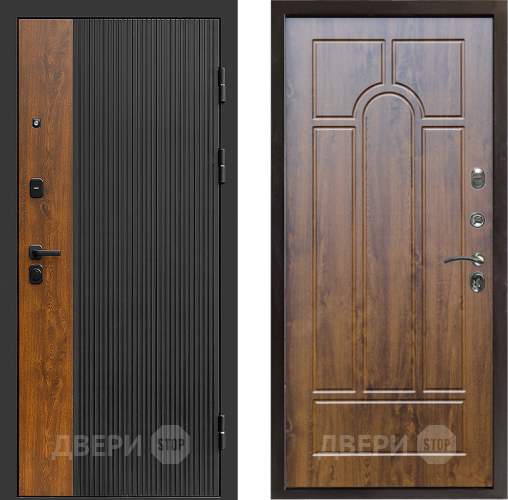 Входная металлическая Дверь Престиж Prestizh Арка Дуб в Дубне