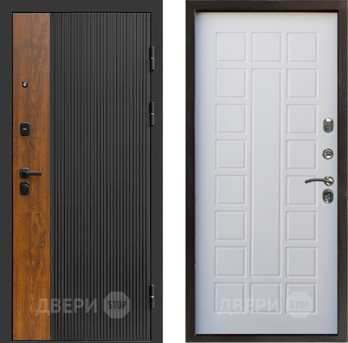 Входная металлическая Дверь Престиж Prestizh Престиж Белое дерево в Дубне