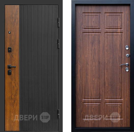 Входная металлическая Дверь Престиж Prestizh Премиум Орех темный в Дубне