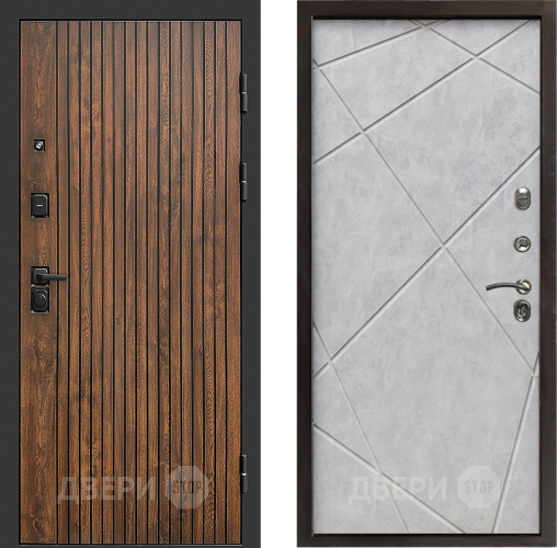 Входная металлическая Дверь Престиж Tvist Лучи Бетон светлый в Дубне