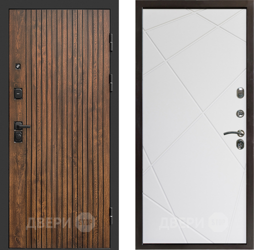 Входная металлическая Дверь Престиж Tvist Лучи Бетон белый в Дубне