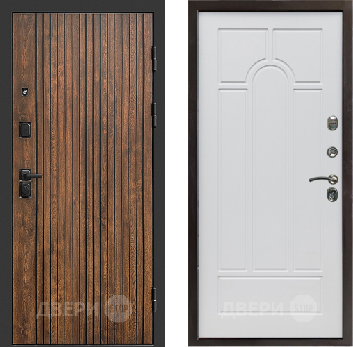 Входная металлическая Дверь Престиж Tvist Арка Белое дерево в Дубне