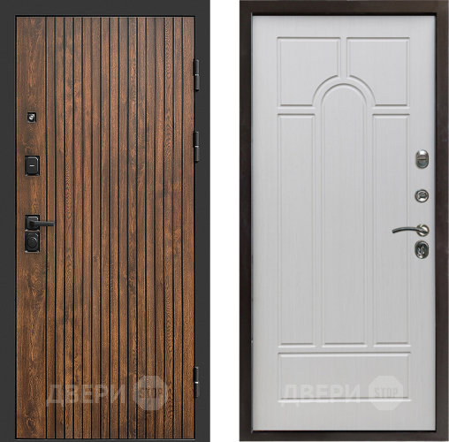 Входная металлическая Дверь Престиж Tvist Арка Лиственница белая в Дубне