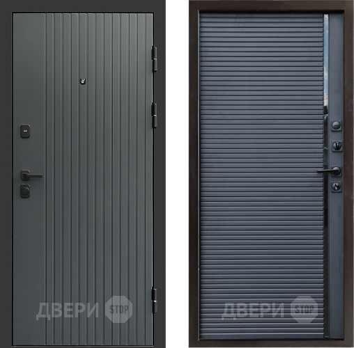 Входная металлическая Дверь Престиж Tvist Grey Porte Черный кварц в Дубне