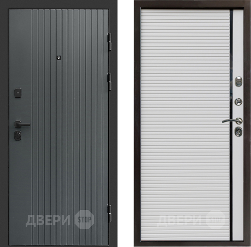 Входная металлическая Дверь Престиж Tvist Grey Porte Белый в Дубне