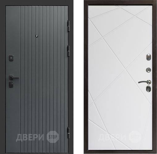 Дверь Престиж Tvist Grey Лучи Бетон белый в Дубне