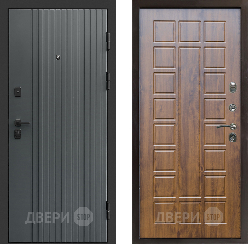 Входная металлическая Дверь Престиж Tvist Grey Престиж Дуб в Дубне