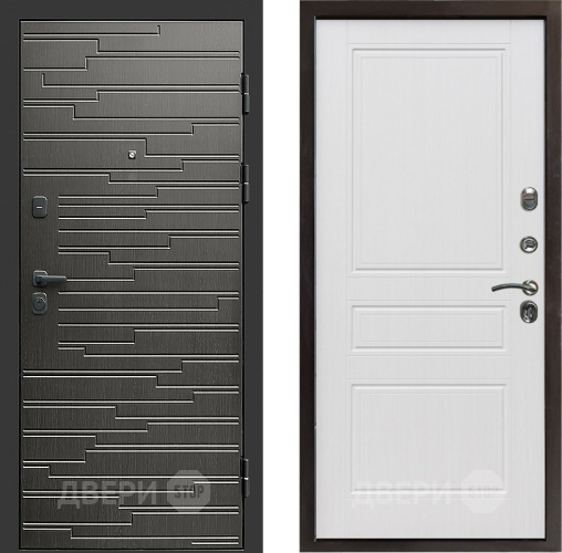 Входная металлическая Дверь Престиж Rivera Классика Белое дерево в Дубне