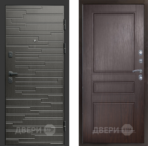 Входная металлическая Дверь Престиж Rivera Классика Венге в Дубне