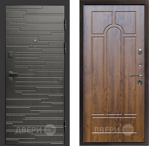 Входная металлическая Дверь Престиж Rivera Арка Дуб в Дубне