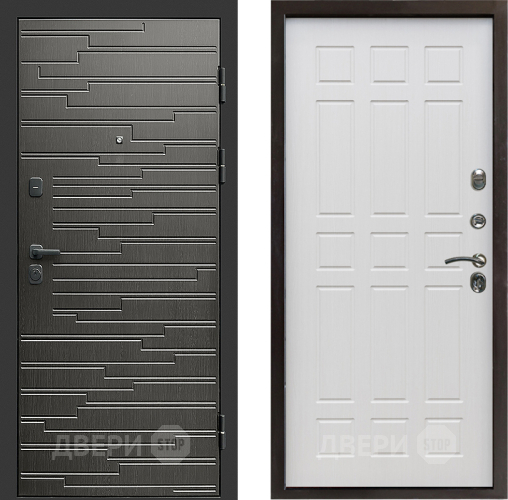 Входная металлическая Дверь Престиж Rivera Спарта Лиственница белая в Дубне