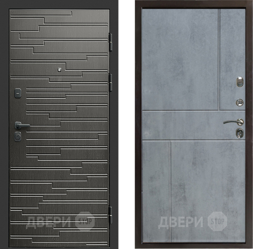 Дверь Престиж Rivera Горизонт Бетон темный в Дубне