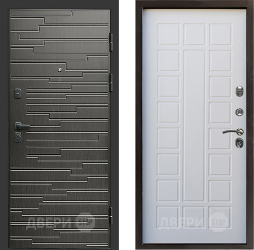 Входная металлическая Дверь Престиж Rivera Престиж Белое дерево в Дубне