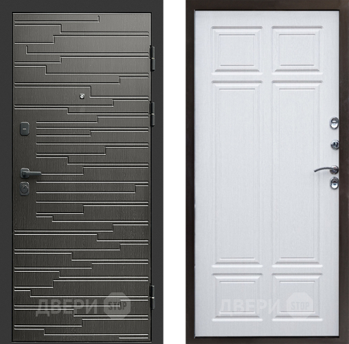 Входная металлическая Дверь Престиж Rivera Премиум Лиственница белая в Дубне