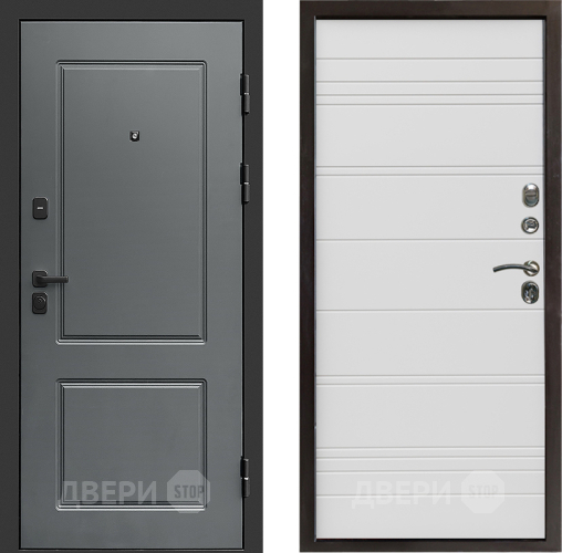 Входная металлическая Дверь Престиж Verona Line Белый в Дубне