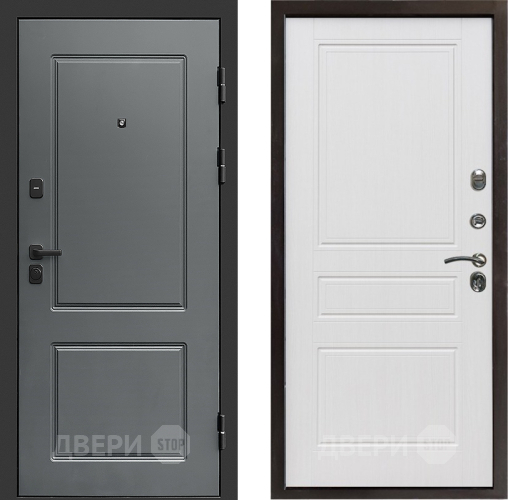 Входная металлическая Дверь Престиж Verona Классика Белое дерево в Дубне