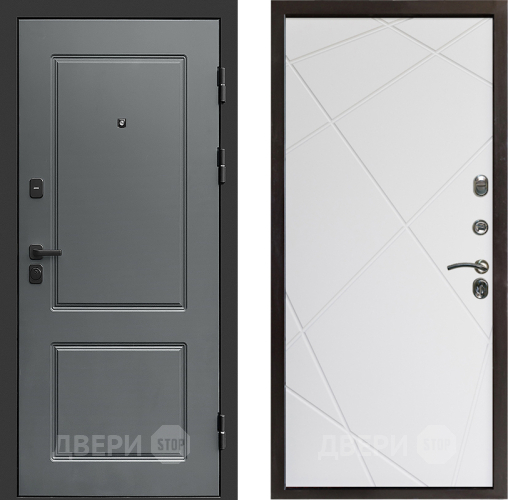 Дверь Престиж Verona Лучи Бетон белый в Дубне