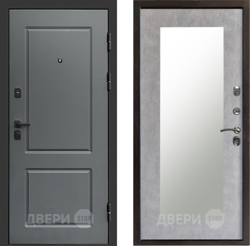 Дверь Престиж Verona Зеркло Пастораль Бетон светлый в Дубне