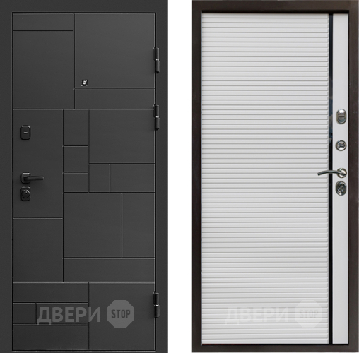 Входная металлическая Дверь Престиж Kvadro Porte Белый в Дубне