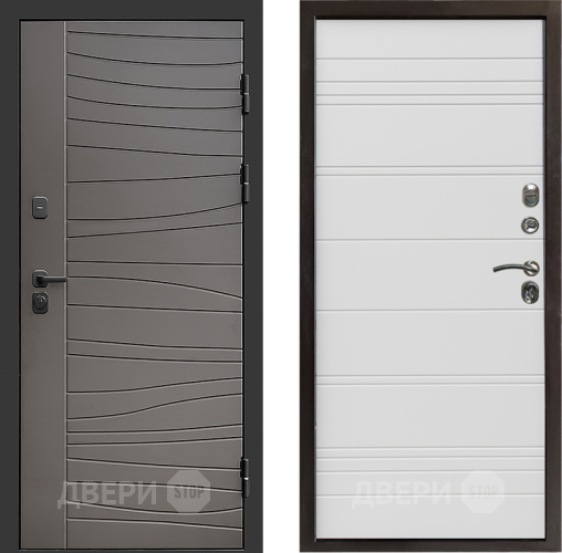 Входная металлическая Дверь Престиж Siciliya Line Белый в Дубне