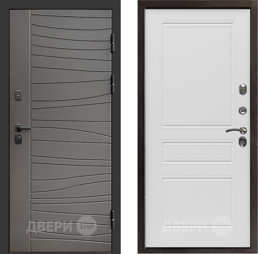 Входная металлическая Дверь Престиж Siciliya Классика Лиственница белая в Дубне