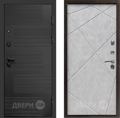 Дверь Престиж Favorit Лучи Бетон светлый в Дубне