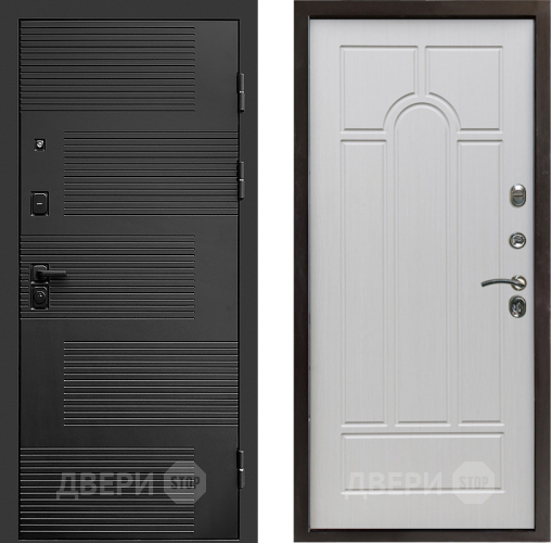 Входная металлическая Дверь Престиж Favorit Арка Лиственница белая в Дубне