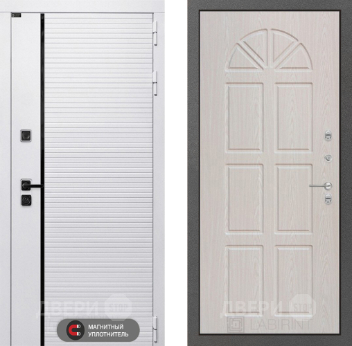 Входная металлическая Дверь Лабиринт (LABIRINT) Royal 15 VINORIT Алмон 25 в Дубне