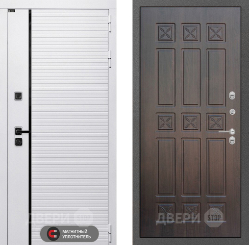 Входная металлическая Дверь Лабиринт (LABIRINT) Royal 16 VINORIT Алмон 28 в Дубне