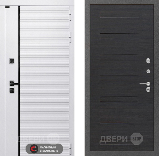 Входная металлическая Дверь Лабиринт (LABIRINT) Royal 14 Эковенге поперечный в Дубне