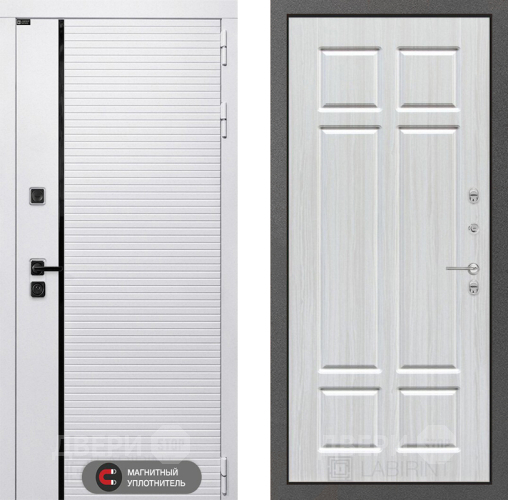 Входная металлическая Дверь Лабиринт (LABIRINT) Royal 08 Кристалл вуд в Дубне