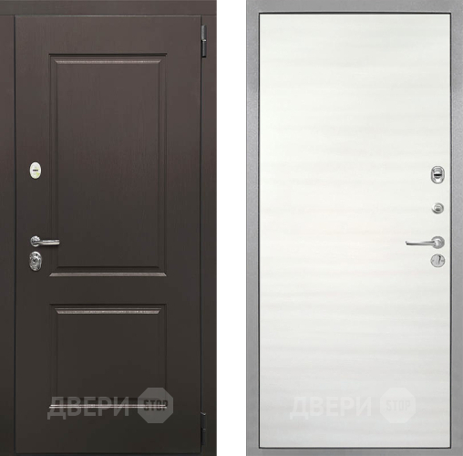 Входная металлическая Дверь Интекрон (INTECRON) Кампо Гладкая Дуб сильвер поперечный в Дубне